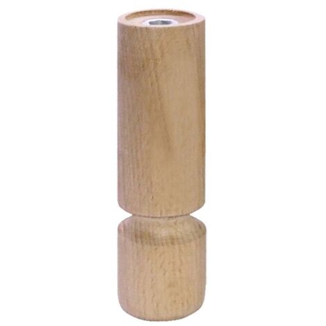 Piedino in legno serie "Birillo" 80 h mm grezzo
