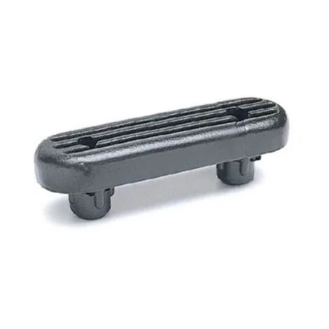 PIEDINO IN PLASTICA ALTEZZA 7 MM NERO