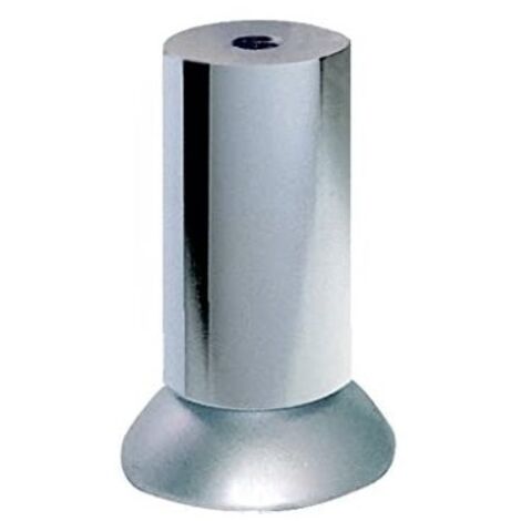 Piedino in plastica d35h90 cromo - masidef