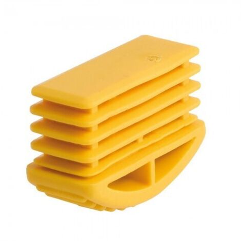 PIEDINO in PVC per SCALA SINGOLA Esterno 24x50 mm GIALLO MAURER