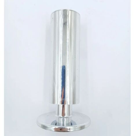 PIEDINO PER MOBILI IN PLASTICA D.35 CROMATO  CROMATO H=120 mm
