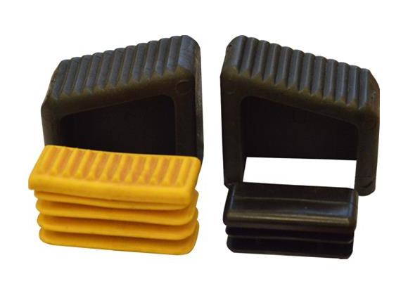 2 pezzi 3 8 pioli dimensioni interne 56 X 23 mm blu HB40 Piedi in gomma per scala in legno