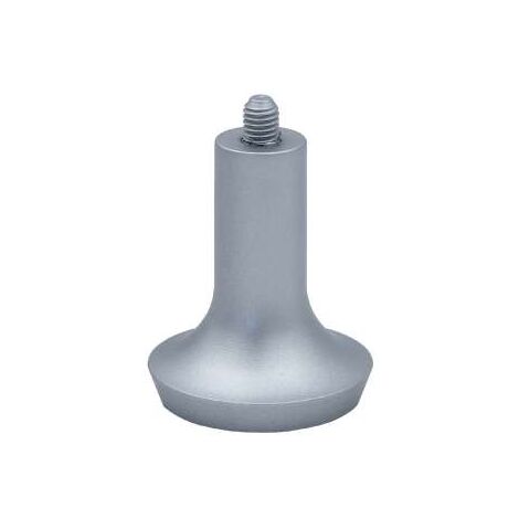 Piedino Plastica Grigia Con Vite M8 Mm.50X62