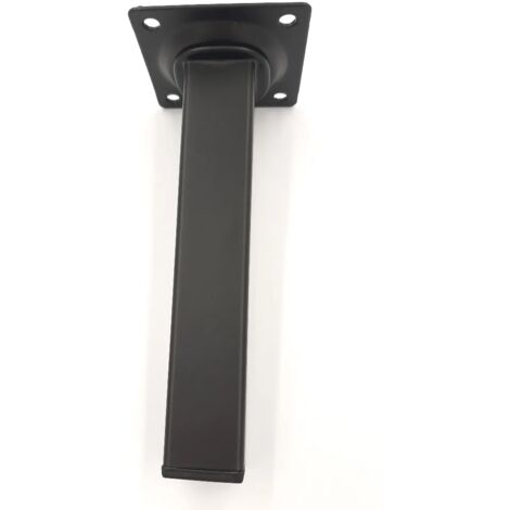 PIEDINO QUADRO IN METALLO 25X25 mm NERO Altezza : 250 mm