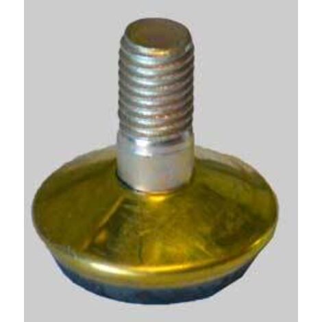 Piedino regolabile in acciaio diametro 32 mm m8 - ottonato conf. da 25 pz