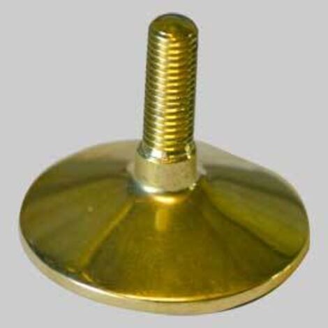 Piedino regolabile in ottone diametro 50 mm m12 conf. da 25 pz