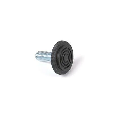 PIEDINO REGOLABILE M10X25 NERO