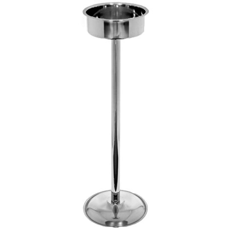 Piedistallo base in acciaio inox supporto per secchiello portabottiglia vino champagne birra da bar pub ristorante