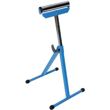 PIEDISTALLO SUPPORTO CAVALLETTO A RULLO REGOLABILE 60KG RULLI ALTEZZA BANCO 551sil