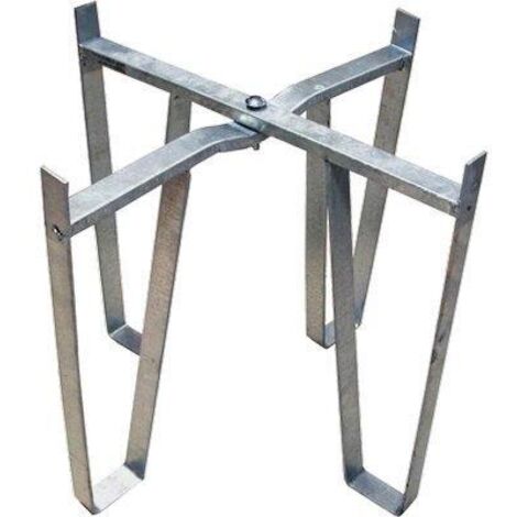 PIEDISTALLO X FUSTINO SERBATOIO PESANTE  ACCIAIO ZINCATO D.CM 38 H.CM 31 X LT 50