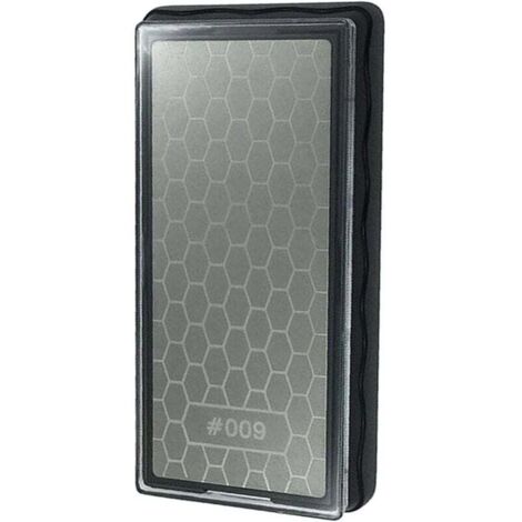 Piedra de afilar de diamante de doble cara CPSARKV, placa de superficie de panal con base antideslizante para tijeras, cuchillos y herramientas de afilado para cocina de exterior (grano 600/1200)