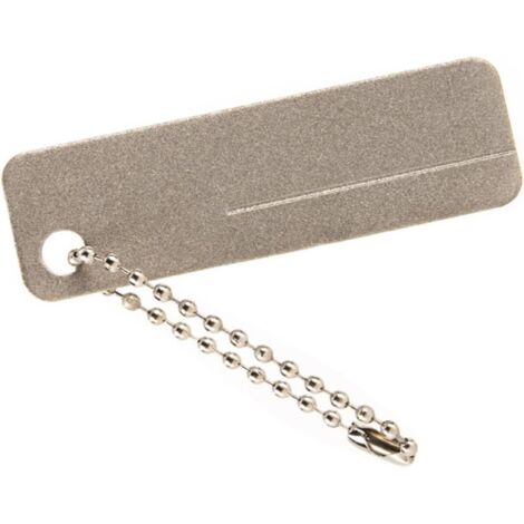 Piedra de afilar de diamante en miniatura para uñas piedra de afilar duradera, compacta y portátil, ideal para la pesca al aire libre, previene la deformación del cuchillo por desgaste, de una sola ca