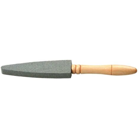 Piedra de Afilar Ovalada con Mango 14 cm