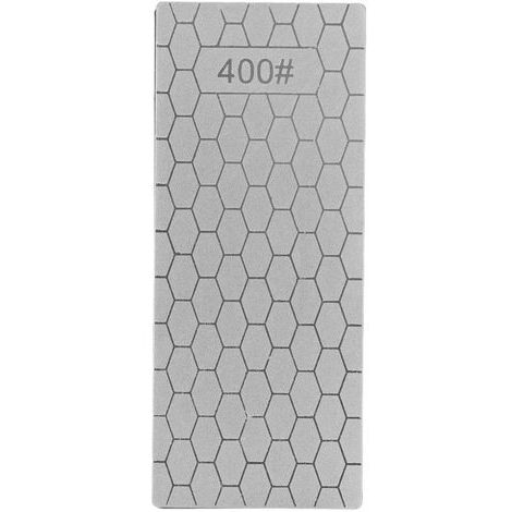 Piedra de afilar, piedra de afilar de diamante rectangular, placa de afilar de diamante para cuchillos, piedra de afilar, herramienta de amolar de cocina, grano 400