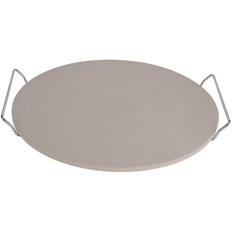 EXCELLENT HOUSEWARE Piedra para hacer pizzas con asas ø33cm