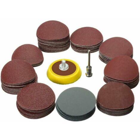 Piedra pómez + juego de discos de molienda para herramientas de limpieza Mini taladro pulido 1/8 grano 1 pulgada potencia Flexible Kit Tary Pads