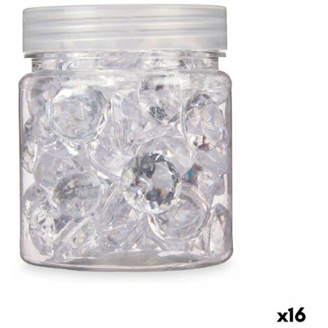 Piedras Decorativas Diamante 150 g Transparente (16 Unidades)
