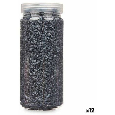Piedras Decorativas Negro 2 - 5 mm 700 g (12 Unidades)