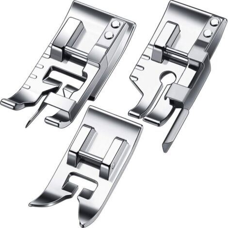 Pieds-de-biche multifonctionnels pour machine à coudre domestique – pied pour fil et pied pour quilting 6,35 mm