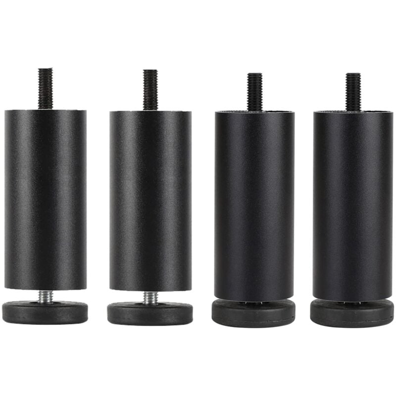 Jusch - Pieds de canapé contemporains en alliage d'aluminium, pieds de meubles de rechange 10/15/20/25/30 cm, pour lit, commode, pieds de meubles de