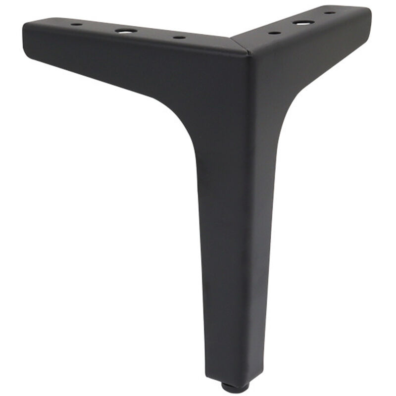 Pieds de canapé en métal noir de 10 cm, lot de 4, style moderne - Pièces de rechange pour pieds de meubles