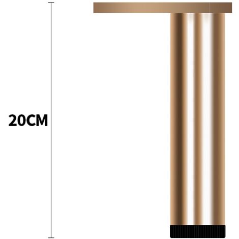 Pieds de meuble réglables en aluminium, pieds pour meuble cuisine salle de bain hauteur 20 cm,paquet de 4 pièces
