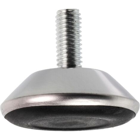Pieds de meuble réglables en métal noir – Lot de 10, diamètre 40 mm, filetage M8, pour canapés, bureaux et supports TV