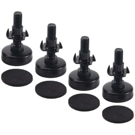 Pieds de Meuble Réglables Niveleurs Robustes pour Armoire Table Chaise 4 Pièces