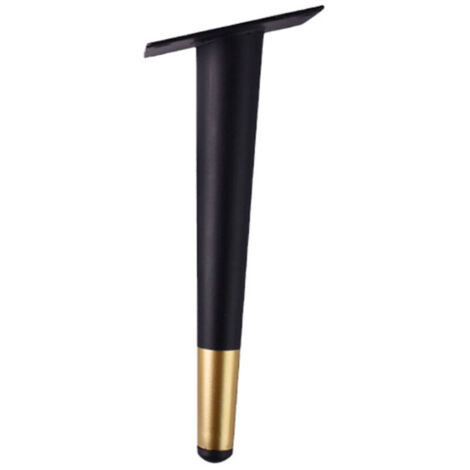 Pieds de meuble TV, meuble TV, meuble de table à thé et pieds de table, noir doré, 20 cm