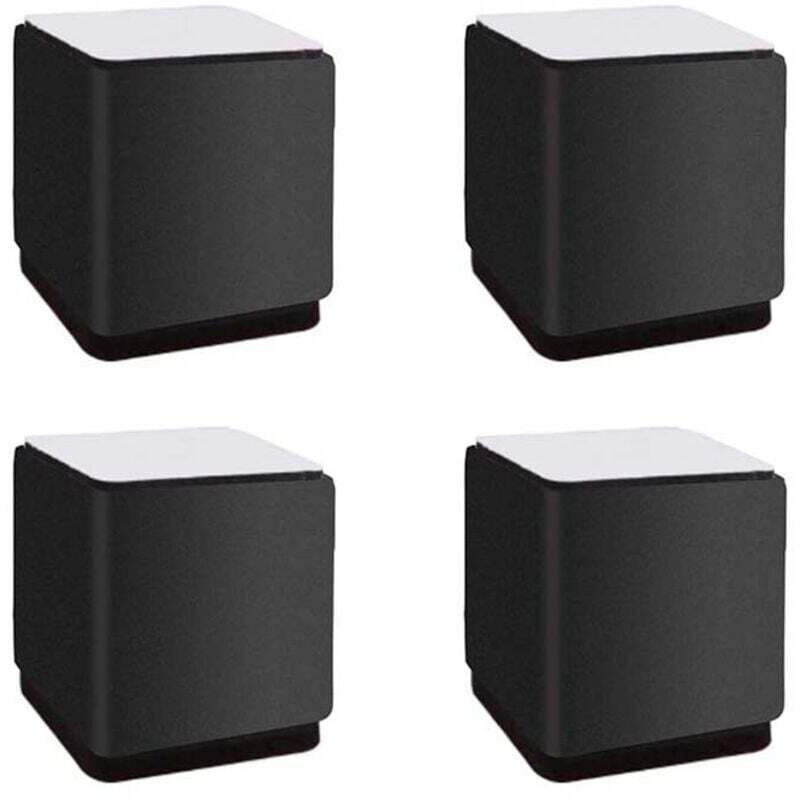 Pieds de meubles Carre Acier au Carbone Rehausseurs de Meuble Pied de Table Pied Canapé,Ajouter une Hauteur de 5cm Protection du Plancher pour Lits,