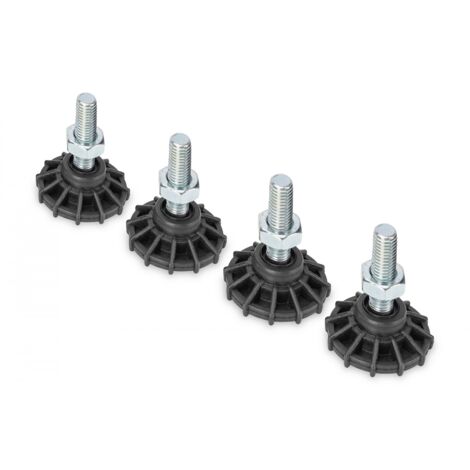 Pieds de meubles Digitus DN-19 acier inoxydable 250 kg