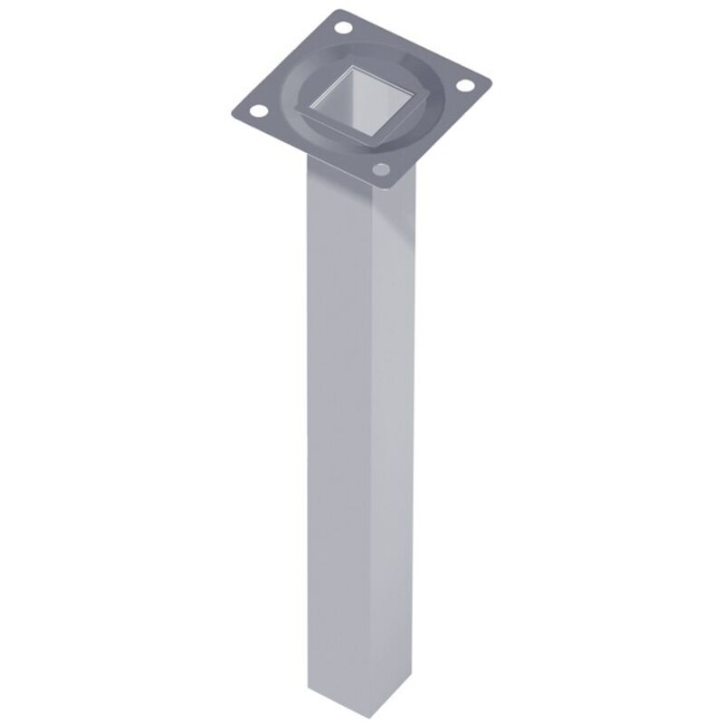 Element System - Pieds de meubles en acier tubulaire blanc 200mm carré (Par 4)
