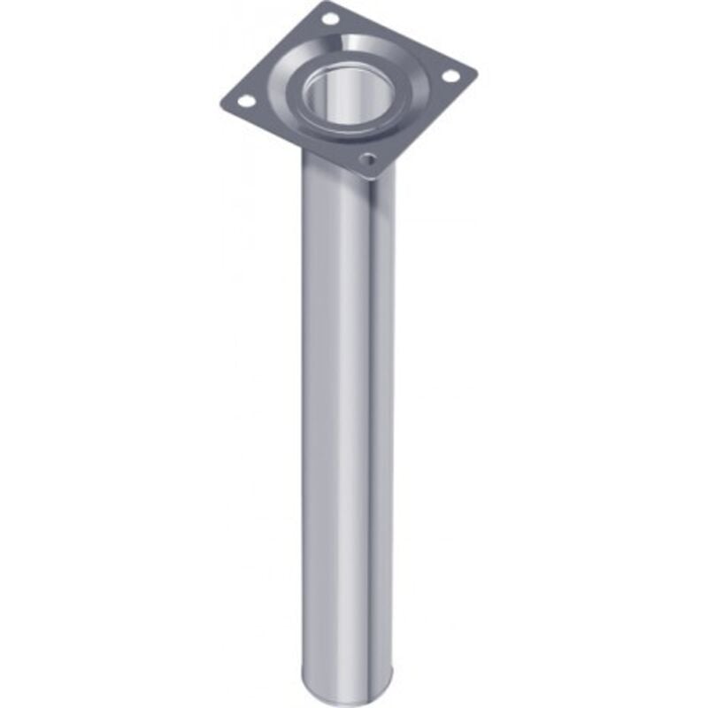 Element System - Pieds de meubles en acier tubulaire blanc 200mm rond .30mm (Par 4)