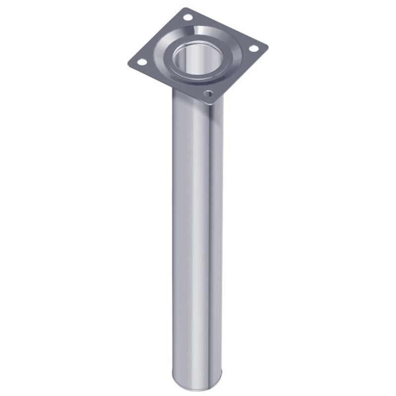 Pieds de meubles en acier tubulaire silberfarb.100mm rond .30mm (Par 4)