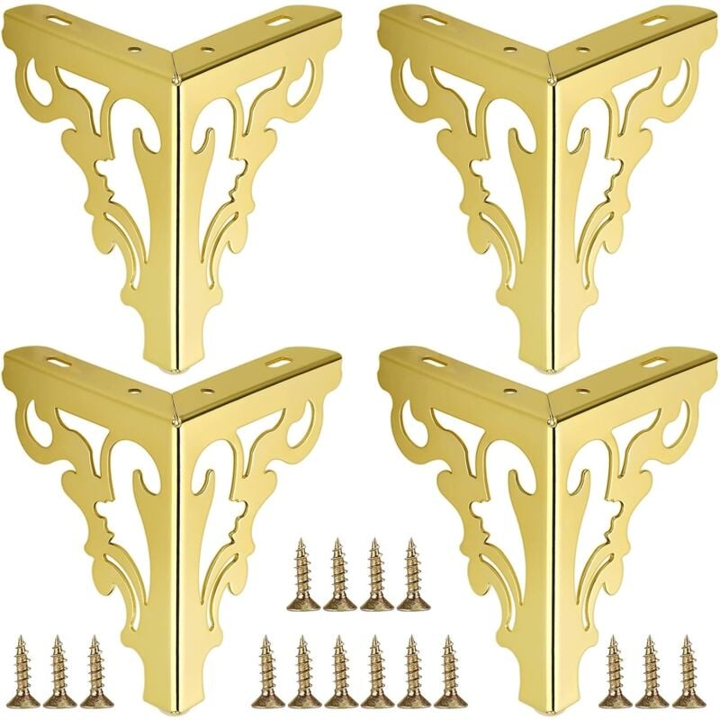 Lling - pieds de meubles en métal, pieds de meubles de canapé modernes pour réparer et rénover des commodes, des armoires, des tables à thé, des