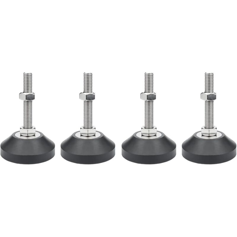Pieds de nivellement pour Meubles, 4 pcs M10 Pieds de réglage de la Hauteur pour Tables, chaises, canapés, établis, commodes, bancs,
