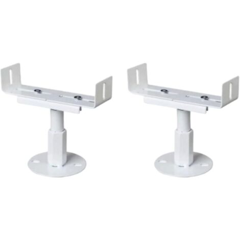 Pieds de radiateur en acier- Lot de 2 supports de sol réglables de 8 à 13 cm de hauteur - Design élégant - Anti-buée - Installation facile pour radiateurs en fonte - Blanc