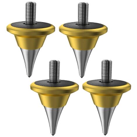 Pieds de support à pointes d'isolation pour haut-parleurs, cône amortisseur pour audio Hi-Fi M8 GoldM8