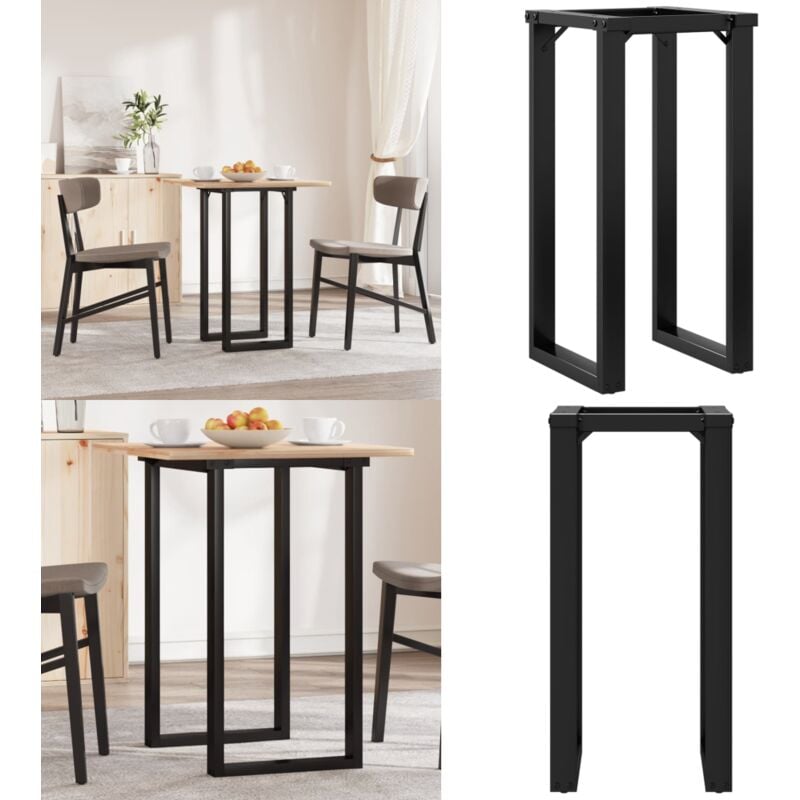Pieds de table à manger cadre en o 40x40x73 cm acier - Pieds De Table Industriels - Pieds De Table Métalliques - Pieds De Table Design - Pieds De