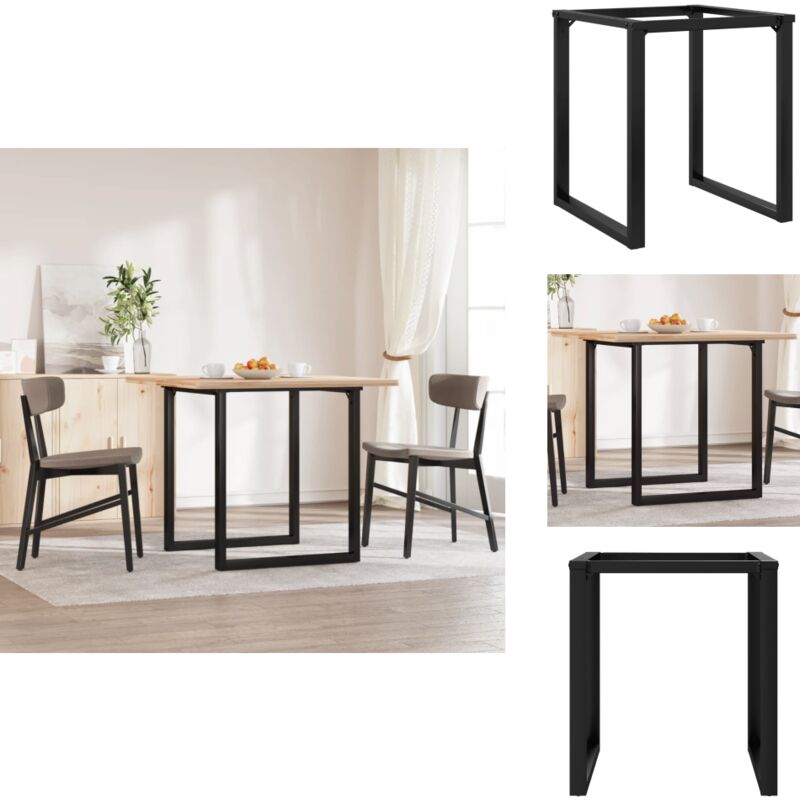 Pieds de table à manger cadre en o 60x60x73 cm acier - Pieds De Table Industriels - Pieds De Table Métalliques - Pieds De Table Design - Pieds De