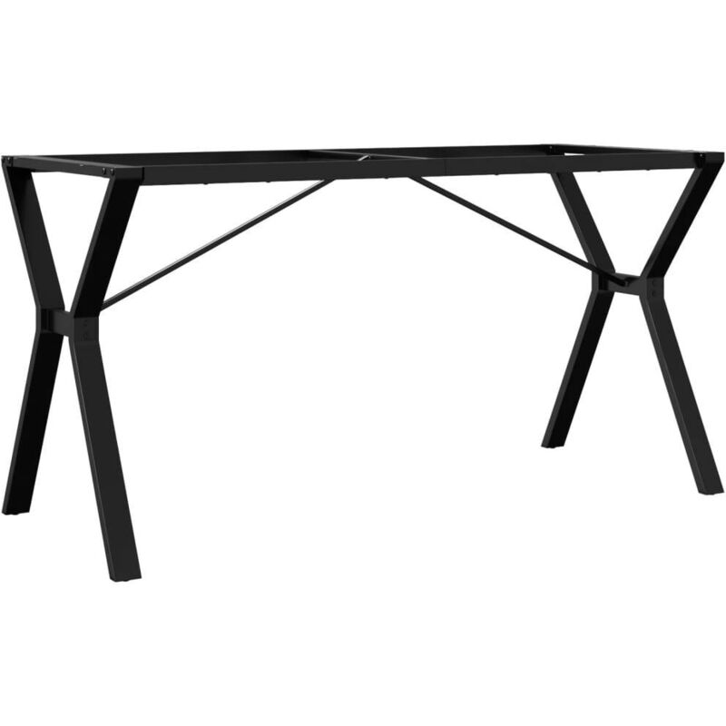 Pieds de table à manger cadre en y 140x60x73 cm fonte