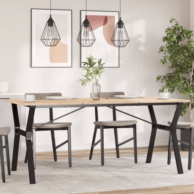 Vidaxl - Pieds de table à manger cadre en y 160x80x73 cm fonte