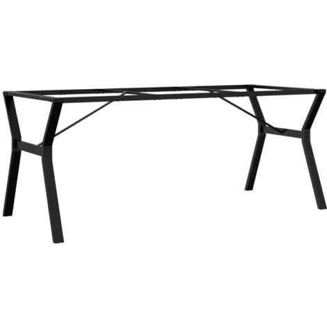 Pieds de table à manger cadre en Y 180x80x73 cm acier vidaXL