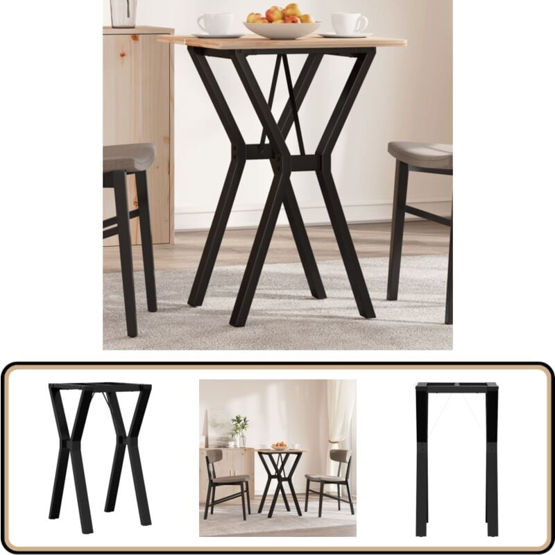 Pieds de table à manger cadre en y 40x40x73 cm acier - Pieds De Table - Pieds De Table Industriels - Pieds De Table Métalliques - Pieds De Table