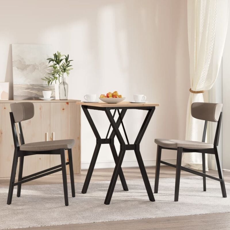 Vidaxl - Pieds de table à manger cadre en y 60x40x73 cm acier