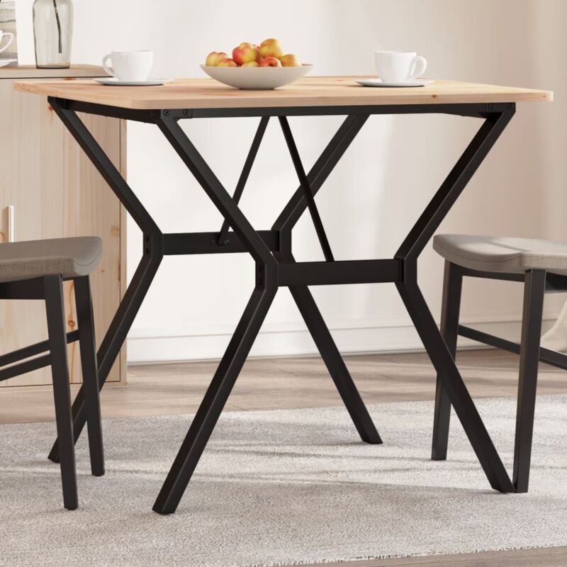 Pieds de table à manger cadre en y 70x70x73 cm fonte Vidaxl