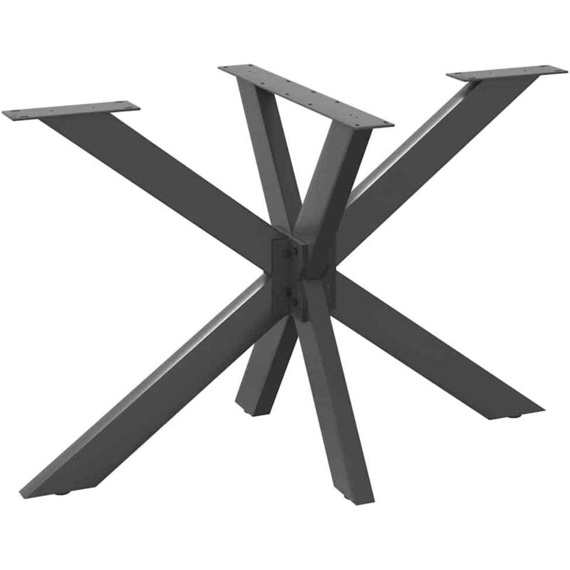 Pied de table à manger en forme d'araignée, anthracite, 120 x 68 x (72-73) cm, acier vidaXL