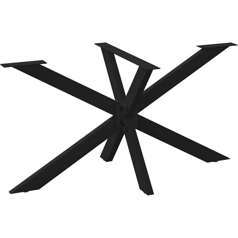 Vidaxl - Pied de table à manger forme d'araignée noir 150x78x(72-73) cm