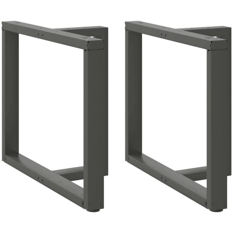 Pieds de table à manger en t 2 pièces Anthracite 90x35x(72-73) cm Acier Vidaxl