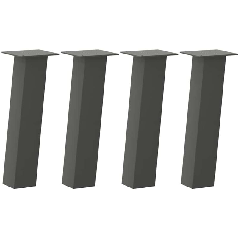 Pieds de table basse 4 pièces Anthracite 30 cm Acier vidaXL